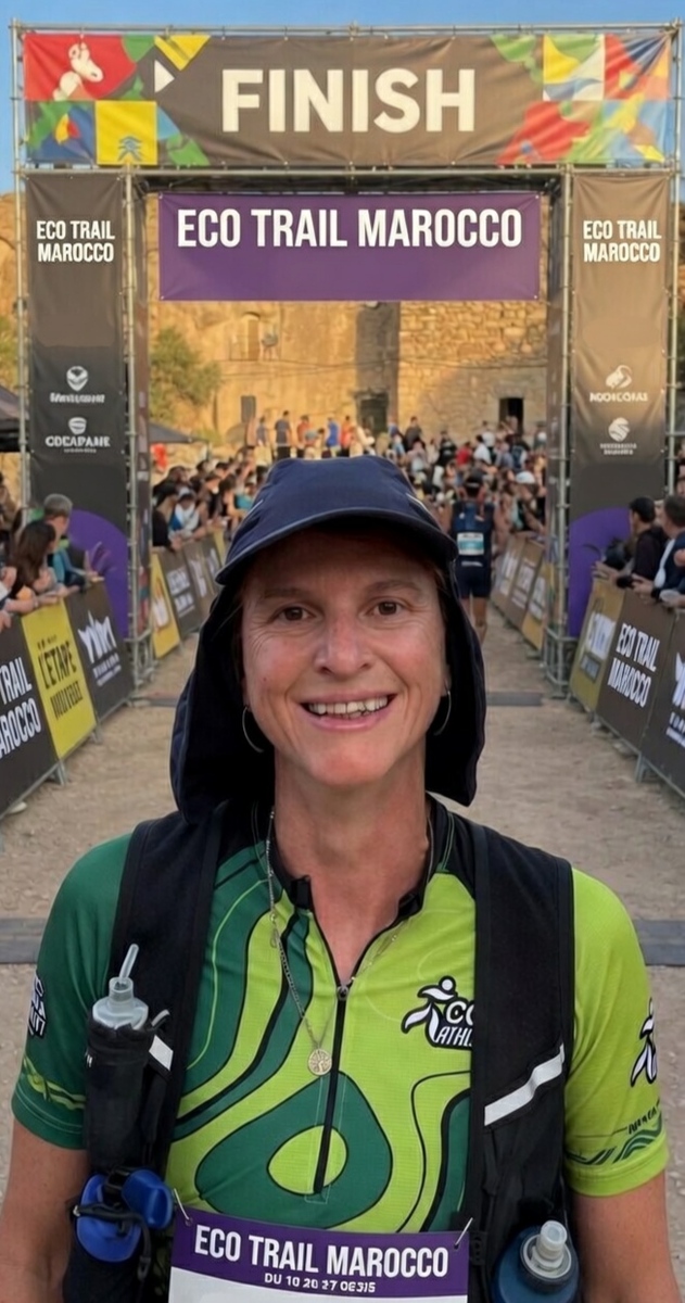 Hélène sur les chemins du trail de Ouarzazate
