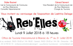 Laêtitia vous invite au vernissage de l'exposition  Reb'Elles 