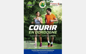 Courir en Dordogne - Calendrier 2024