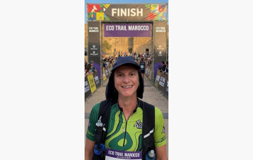 Hélène sur les chemins du trail de Ouarzazate