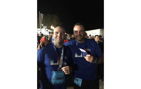 Gaetan et Benjamin étaient dans les rues de Bordeaux samedi soir pour le semi BORDEAUX METROPLE 26-10-2019