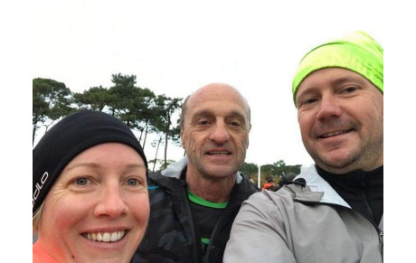 Participation dimanche 28-11 de Marina, Alex et Gilbert au 18 km du Biscatrail 2021.