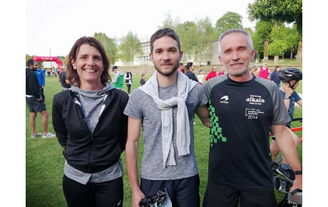 Podium pour Chantal, Nicolas et jean-Luc au trail de Mensignac