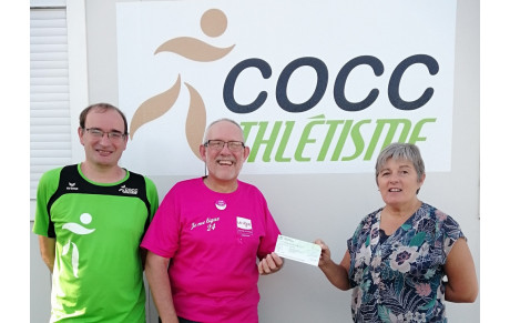 Remise de chèque à la Ligue (antenne de Coulounieix Chamiers)