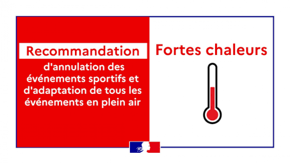 Entraînement Annulé - Vigilance rouge canicule